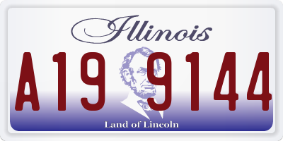 IL license plate A199144