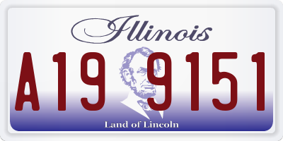 IL license plate A199151