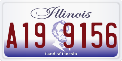 IL license plate A199156