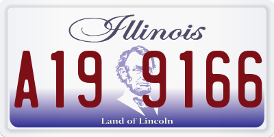 IL license plate A199166