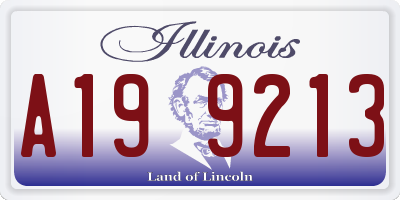 IL license plate A199213