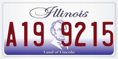 IL license plate A199215