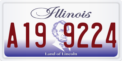 IL license plate A199224