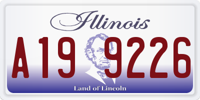 IL license plate A199226