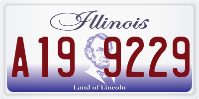 IL license plate A199229