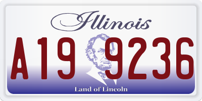 IL license plate A199236
