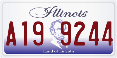IL license plate A199244