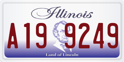 IL license plate A199249