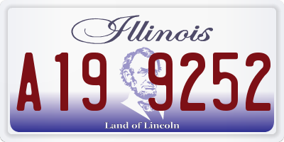 IL license plate A199252