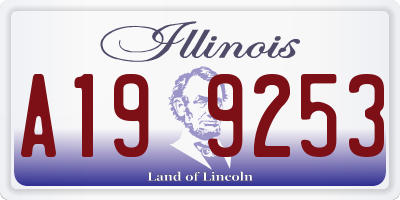 IL license plate A199253
