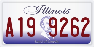IL license plate A199262