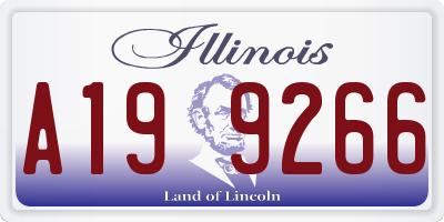 IL license plate A199266