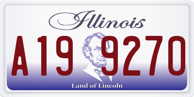 IL license plate A199270