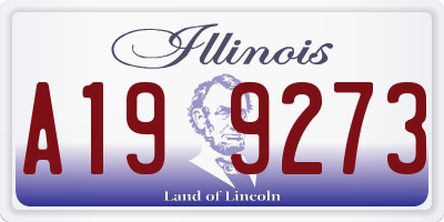 IL license plate A199273