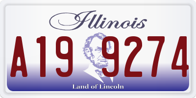 IL license plate A199274