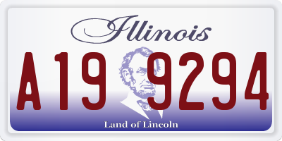 IL license plate A199294