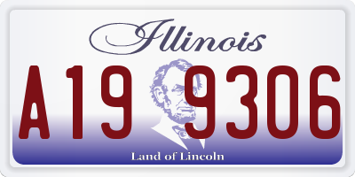 IL license plate A199306