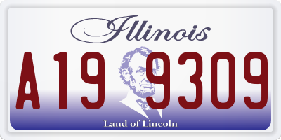 IL license plate A199309