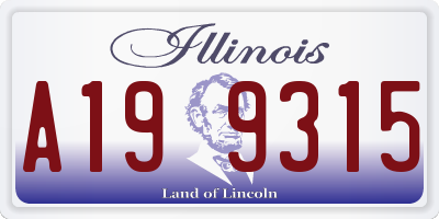 IL license plate A199315