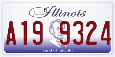 IL license plate A199324
