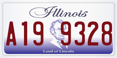 IL license plate A199328