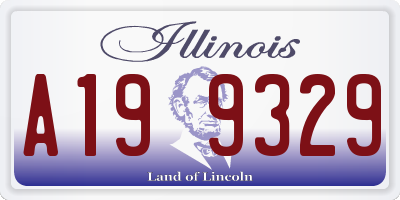 IL license plate A199329