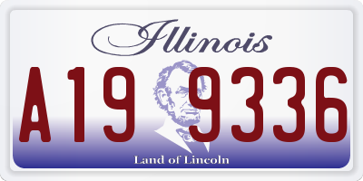 IL license plate A199336
