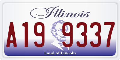 IL license plate A199337