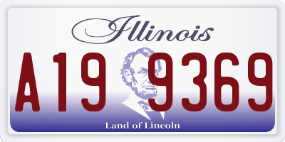 IL license plate A199369