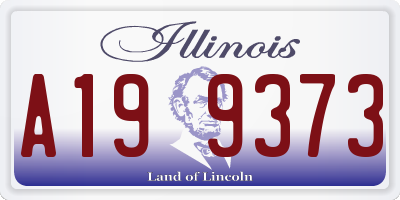 IL license plate A199373