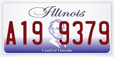 IL license plate A199379