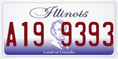 IL license plate A199393