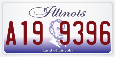IL license plate A199396