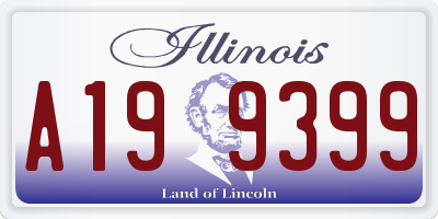 IL license plate A199399