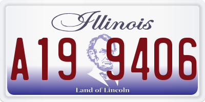 IL license plate A199406