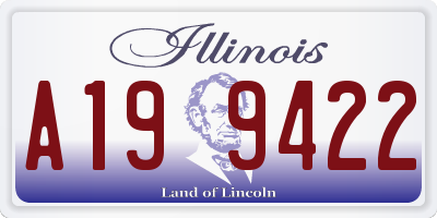 IL license plate A199422