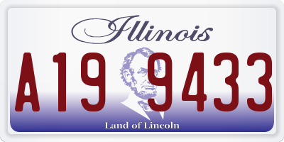 IL license plate A199433