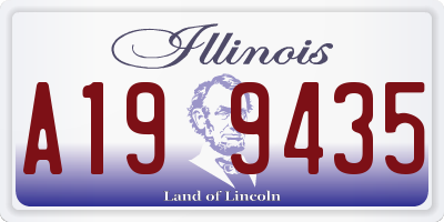 IL license plate A199435