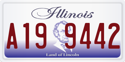 IL license plate A199442