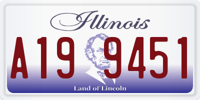 IL license plate A199451
