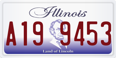 IL license plate A199453