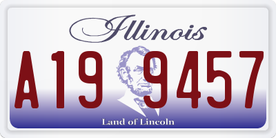 IL license plate A199457