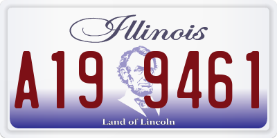 IL license plate A199461