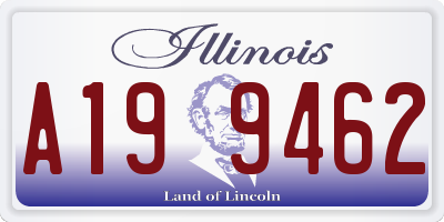 IL license plate A199462