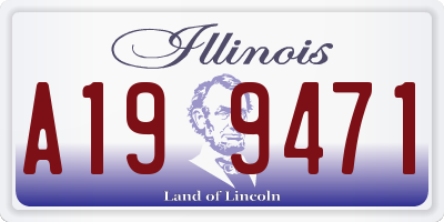 IL license plate A199471