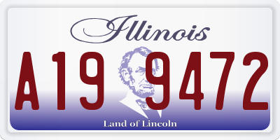 IL license plate A199472