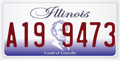 IL license plate A199473