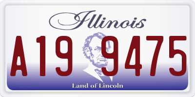 IL license plate A199475