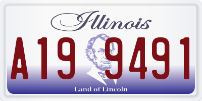 IL license plate A199491