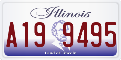 IL license plate A199495